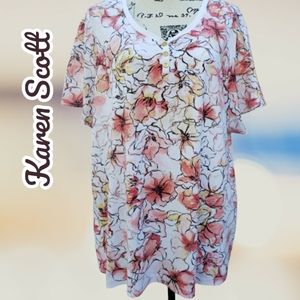 Karen Scott Floral 🌼 Top